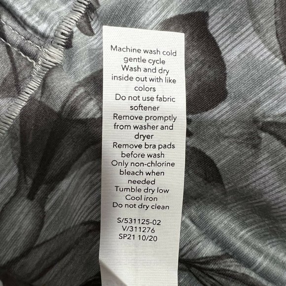 NWT ATHLETA Solace Printed Bra A-C Sz XXS Green Gray - Picture 6 of 6